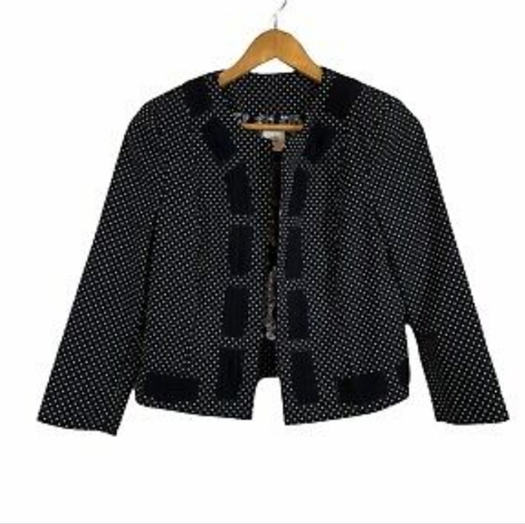 Cabi black and white polka dot jacket - Picture 1 of 10